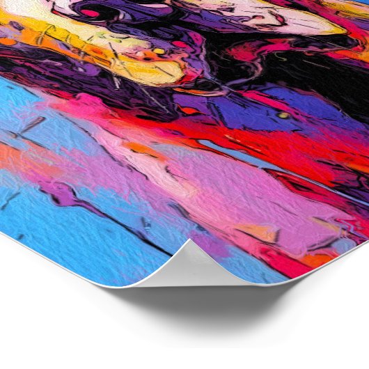 Premium-Abstrakter Labrador-Print (WÄHLEN SIE IHRE Poster (Ecke)