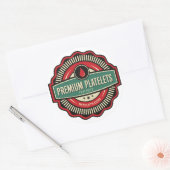 Premium-Aufkleber für Platelets — Set von 6 Runder Aufkleber (Umschlag)