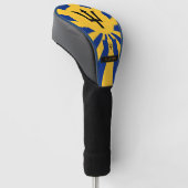Premium Barbados Golf & Barbados Flag / Patriots Golf Headcover (angewinkelt)