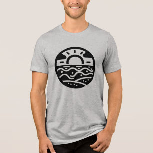 Premium-Baumwoll-Casual-T-Shirt für den Alltag Tri-Blend Shirt