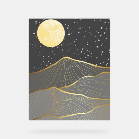 Premium-Bergmalerei Acrylschild (Vorderseite)