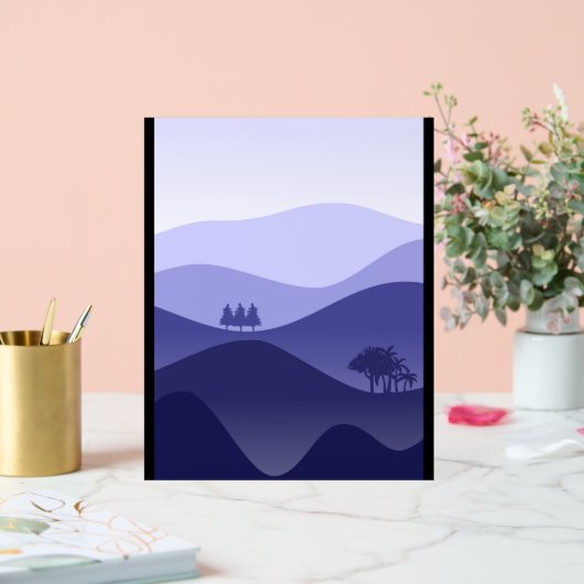 Premium-Bergmalerei Acrylschild (Hochzeit)