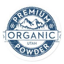 Premium-Bio Utah-Pulveraufkleber