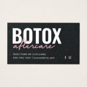 Premium Black Botox Injection Card (Vorderseite)