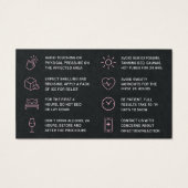 Premium Black Botox Injection Card (Rückseite)