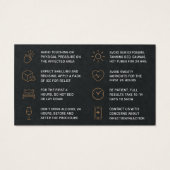 Premium Black Botox Injection Card (Rückseite)