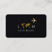 Premium Black Business Card für einen Agent Visitenkarte (Vorderseite)