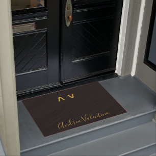 Premium Black Doormats Fußmatte