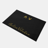 Premium Black Doormats Fußmatte (Schrägansicht)