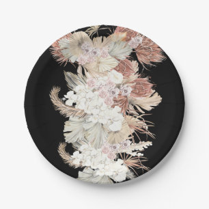 Premium Black Elegante Pampas Grass Tropischer Dsc Pappteller