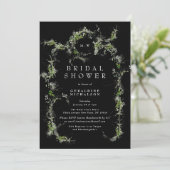 Premium Black Eucalyptus Monogram Brautparty (Stehend Vorderseite)
