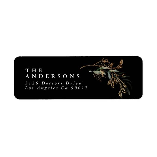 Premium Black Gold Botanical Eukalyptus Greenery (Vorne)