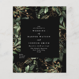 Premium Black Gold Budget Eucalyptus Elegant Flyer
