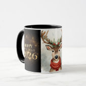 premium black gold happy new year coffee mug tasse (Vorderseite Links)
