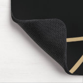Premium Black Gold Tech Stil Mousepad (Ecke)