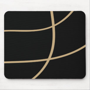 Premium Black Gold Tech Stil Mousepad