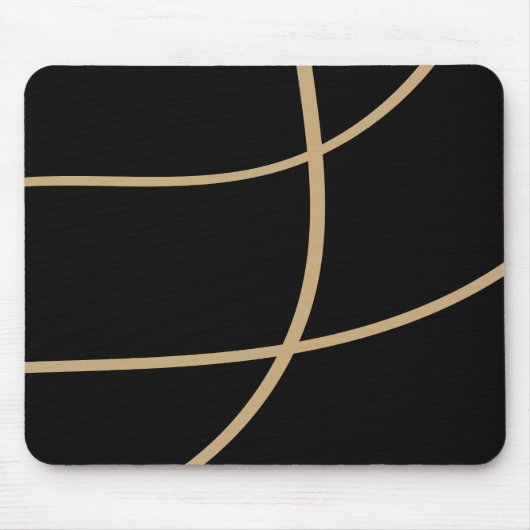 Premium Black Gold Tech Stil Mousepad (Vorne)