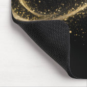 Premium Black Gold Tech-Stil Mousepad (Ecke)