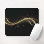 Premium Black Gold Tech-Stil Mousepad (Mit Mouse)