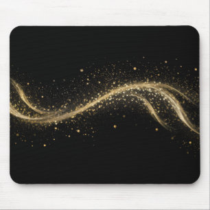 Premium Black Gold Tech-Stil Mousepad