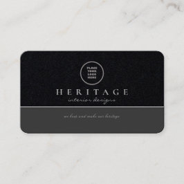 Premium Black Gray Beruflich Social Media-Logo Visitenkarte