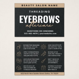 Premium Black Luxury Eyebrow Threading Aftercare