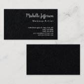 Premium Black Modern Beruflich Visitenkarte (Vorne/Hinten)