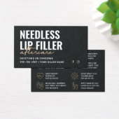 Premium Black Needles Lippen Filler Aftercare Card (Schreibtisch)