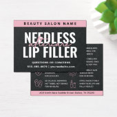 Premium Black Needles Lippen Filler Aftercare Card (Schreibtisch)