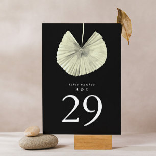 Premium Black Onyx Pampas Grass Tropical Tischnummer