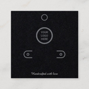 Premium Black Orings Holder Juwelier Display Card Telefonnummerkarte