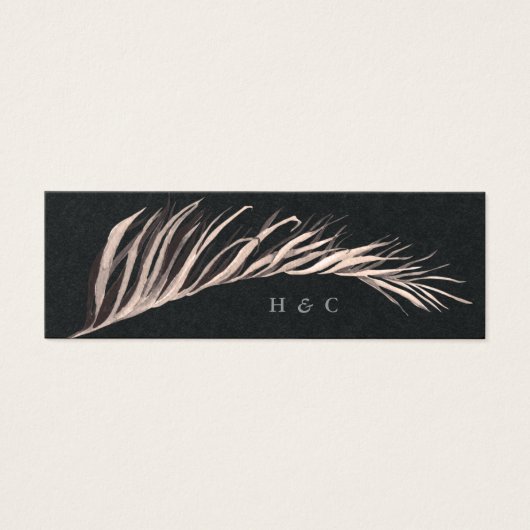 Premium Black Pampas Grass Floral Dschungel Hochze (Vorderseite)