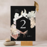 Premium Black Pampas Grass Tropischer Dschungel Fl Tischnummer<br><div class="desc">Premium Black Pampas Grass Tropical Jungle Floral Tischnummer #pampasgrass #junglewedding #jungleinvitation #coralwedding #weddingmenu #destwedding #lasvegaswedding #terracottawedding #peachwedding #pampasweddingmenu #pampas #terracotta #coral #peach #naturalwedding #driedgroral #driedpampas #wabisabiwedding #naturewedding</div>