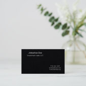 Premium Black Personal Card Visitenkarte (Stehend Vorderseite)