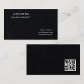 Premium Black Personal Card  Visitenkarte (Vorne/Hinten)