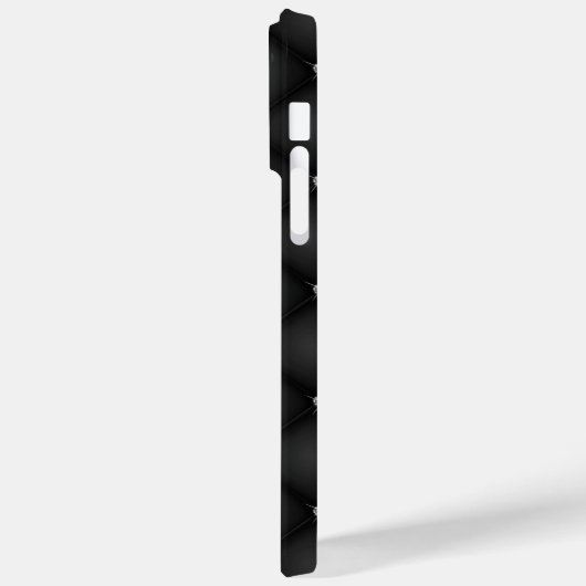 Premium Black Square Muster Case-Mate iPhone Hülle (Rückseite / Links)