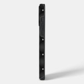 Premium Black Square Muster iPhone Hülle (Linke Seite)