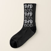 Premium Black "VATER BOD" Y Vater's Day Funky Cool Socken (Links - Außen)