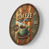 Premium Blend Coffee Große Wanduhr (Winkel)
