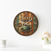 Premium Blend Coffee Große Wanduhr (Zuhause)