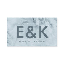 Premium Blue IceBerg Ultra Modern Bold Monogram