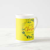 "Premium Bone China Tasse - Elegantes & langlebige (Vorderseite Rechts)