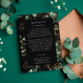 Premium Botanischer Eukalyptus Elegante Details Sc Begleitkarte