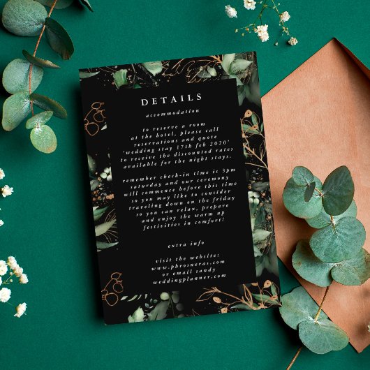 Premium Botanischer Eukalyptus Elegante Details Sc Begleitkarte