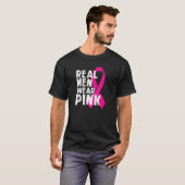 PREMIUM Breast Cancer Awareness Tshirt Real Men We (Vorne ganz)