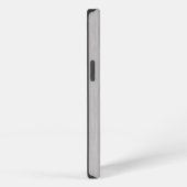 Premium-Bürstet Silber-Metallstruktur iPhone Hülle (Rechte Seite)
