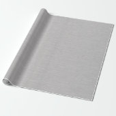 Premium-Bürstsilber-Metallstruktur Geschenkpapier (Ungerollt)
