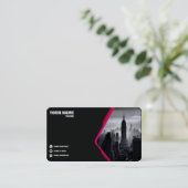 Premium Business Card. Visitenkarte (Stehend Vorderseite)