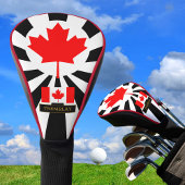 Premium Canada Golf & Canadian Flag / Patriots Golf Headcover
