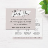 Premium Candle Care Instruktionen Danke Karte (Schreibtisch)